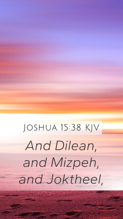 Joshua 15:38 KJV Bible Verse Image