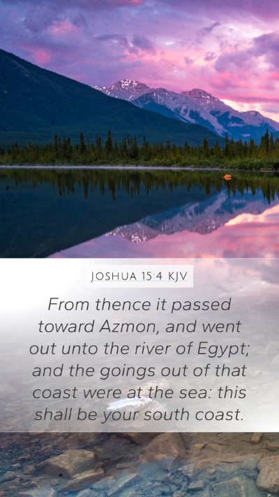 Joshua 15:4 KJV Bible Verse Image