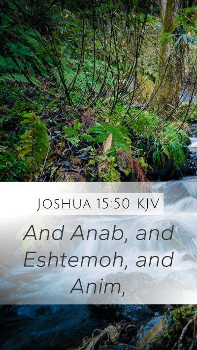 Joshua 15:50 KJV Bible Verse Image