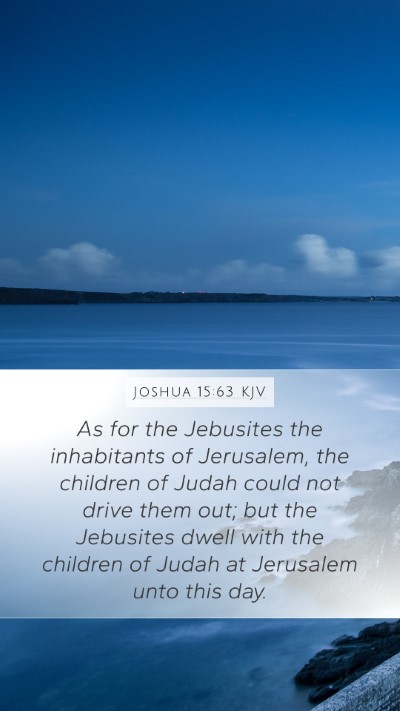 Joshua 15:63 KJV Bible Verse Image