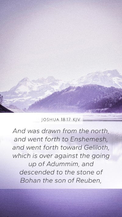 Joshua 18:17 KJV Bible Verse Image