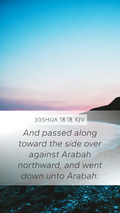 Joshua 18:18 KJV Bible Verse Image