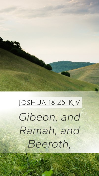 Joshua 18:25 KJV Bible Verse Image