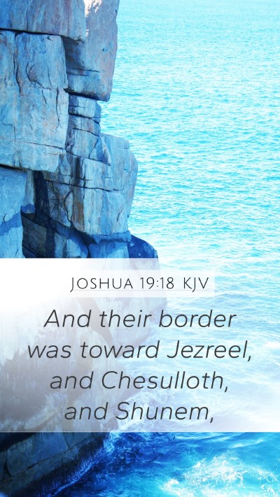 Joshua 19:18 KJV Bible Verse Image