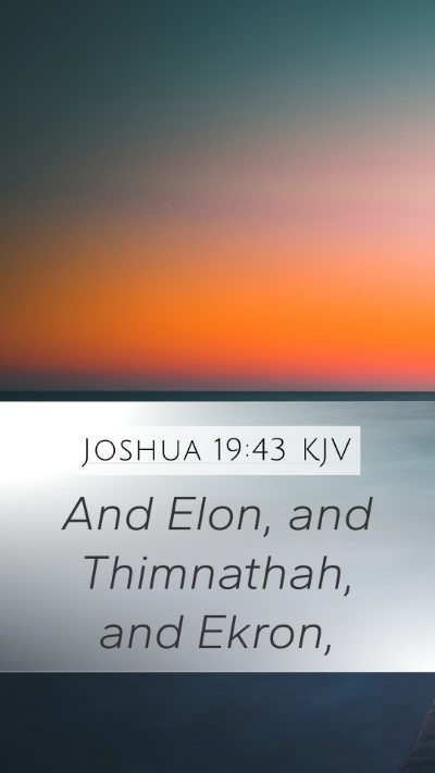 Joshua 19:43 KJV Bible Verse Image