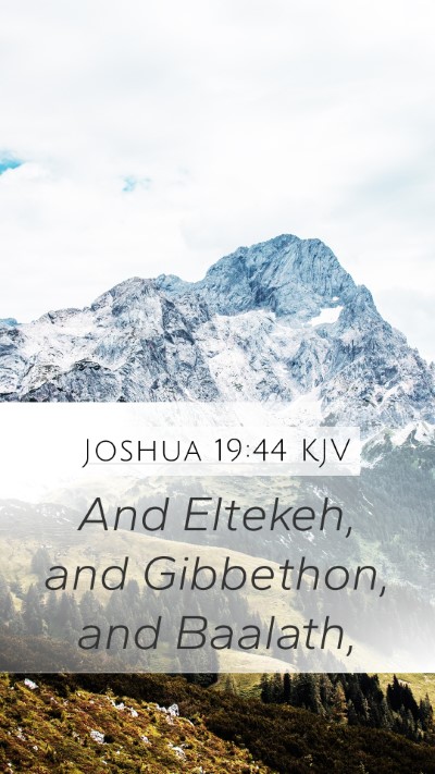 Joshua 19:44 KJV Bible Verse Image