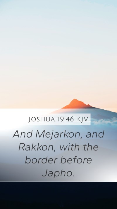 Joshua 19:46 KJV Bible Verse Image
