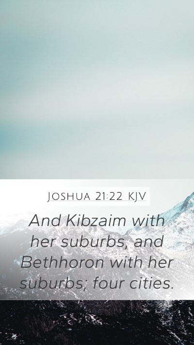 Joshua 21:22 KJV Bible Verse Image