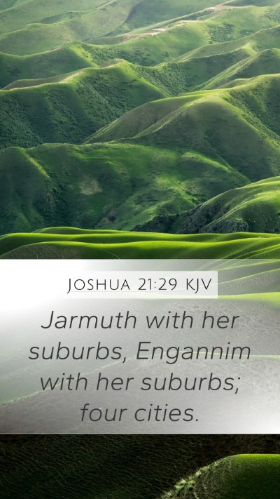 Joshua 21:29 KJV Bible Verse Image