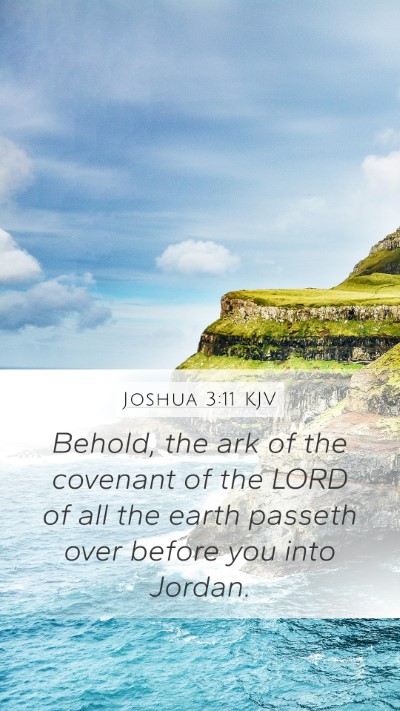 Joshua 3:11 KJV Bible Verse Image