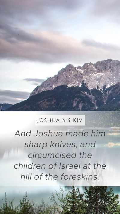 Joshua 5:3 KJV Bible Verse Image