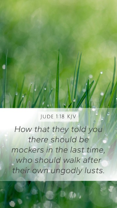 Jude 1:18 KJV Bible Verse Image