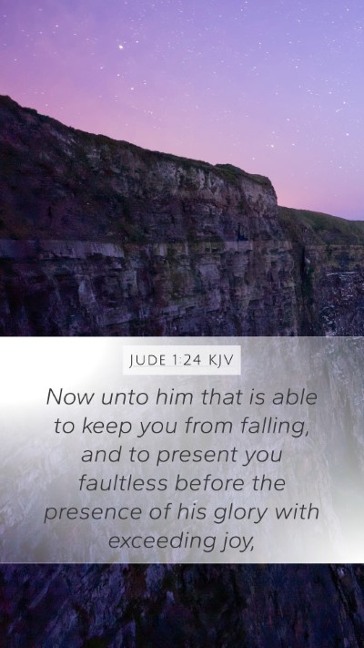 Jude 1:24 KJV Bible Verse Image