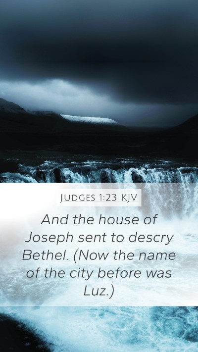 Judges 1:23 KJV Bible Verse Image