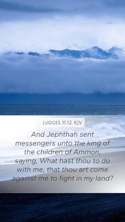 Judges 11:12 KJV Bible Verse Image