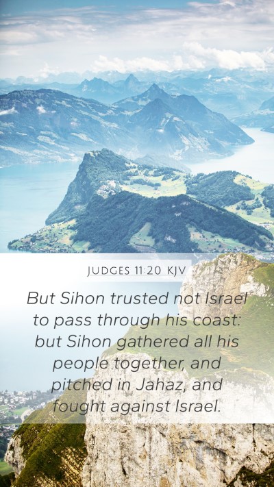 Judges 11:20 KJV Bible Verse Image