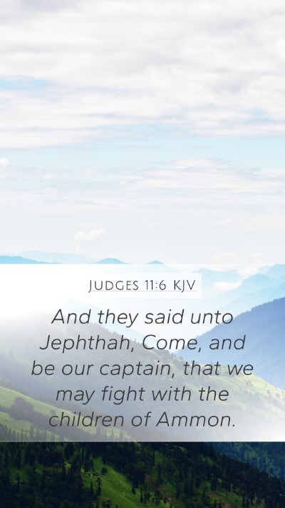 Judges 11:6 KJV Bible Verse Image