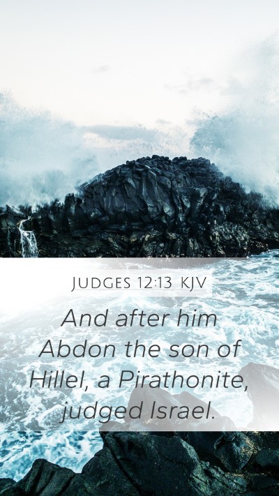 Judges 12:13 KJV Bible Verse Image