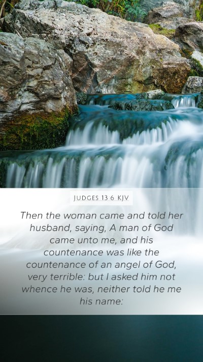 Judges 13:6 KJV Bible Verse Image