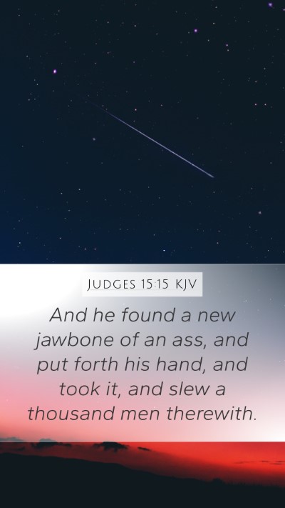 Judges 15:15 KJV Bible Verse Image