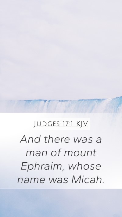 Judges 17:1 KJV Bible Verse Image