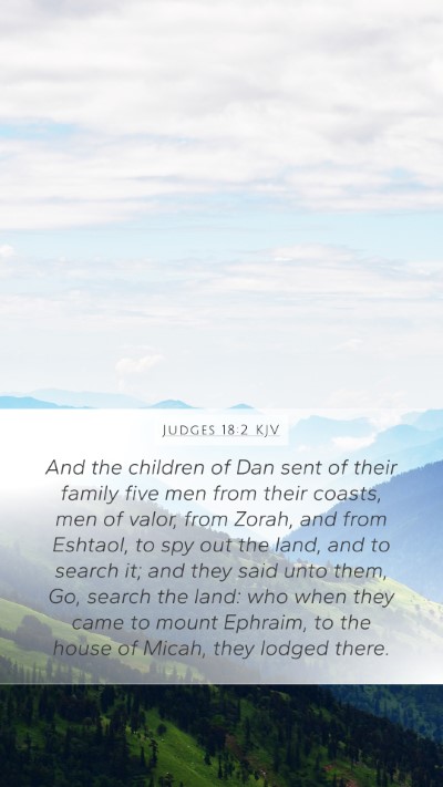 Judges 18:2 KJV Bible Verse Image