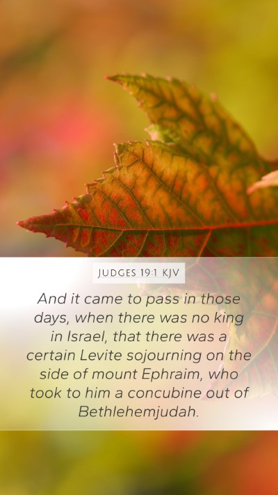 Judges 19:1 KJV Bible Verse Image