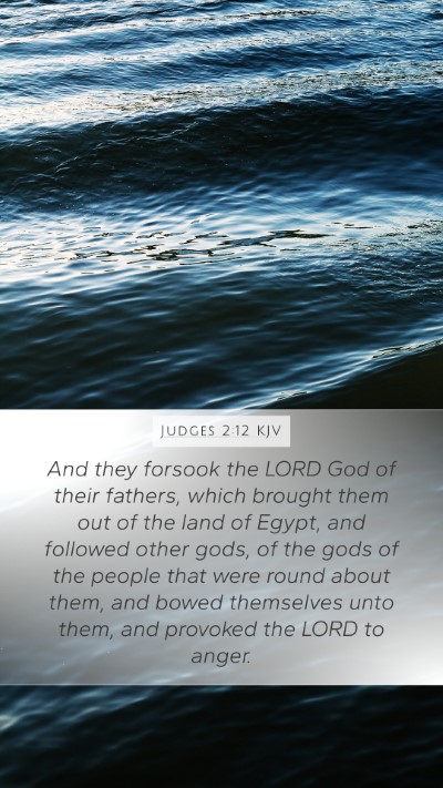 Judges 2:12 KJV Bible Verse Image