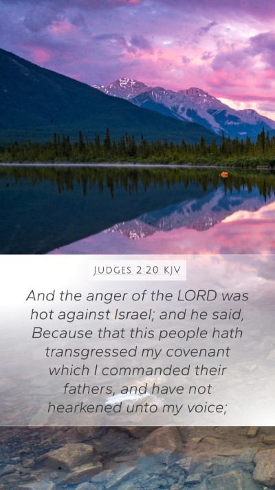 Judges 2:20 KJV Bible Verse Image