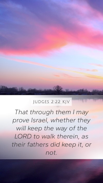 Judges 2:22 KJV Bible Verse Image