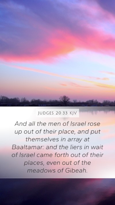 Judges 20:33 KJV Bible Verse Image
