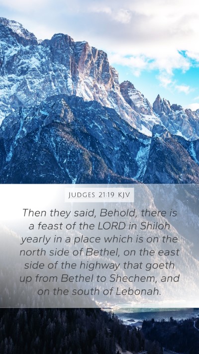 Judges 21:19 KJV Bible Verse Image
