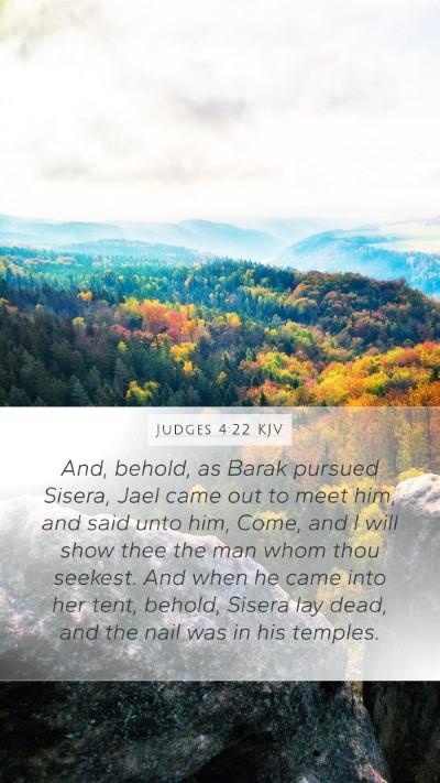 Judges 4:22 KJV Bible Verse Image