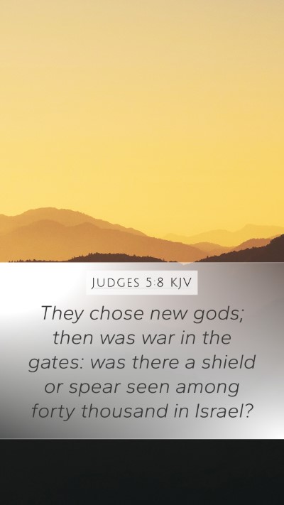 Judges 5:8 KJV Bible Verse Image