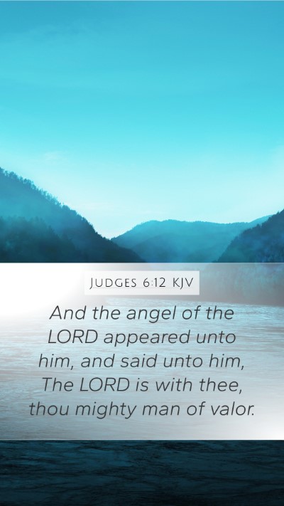 Judges 6:12 KJV Bible Verse Image