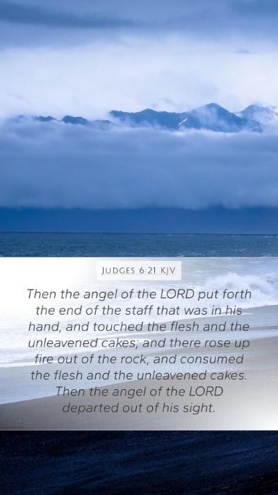 Judges 6:21 KJV Bible Verse Image