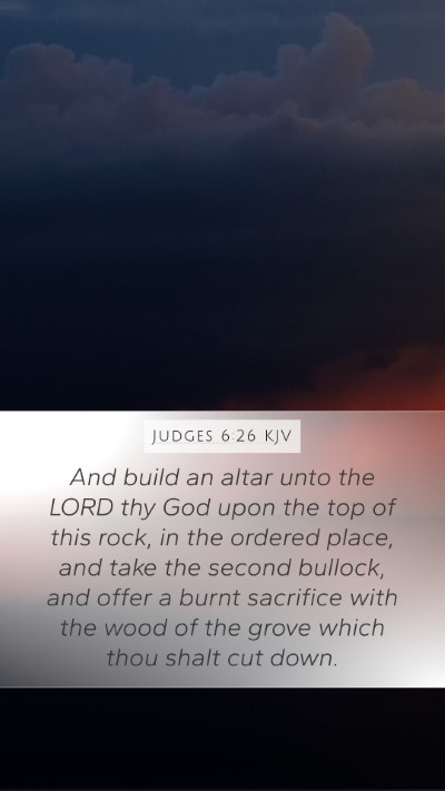 Judges 6:26 KJV Bible Verse Image