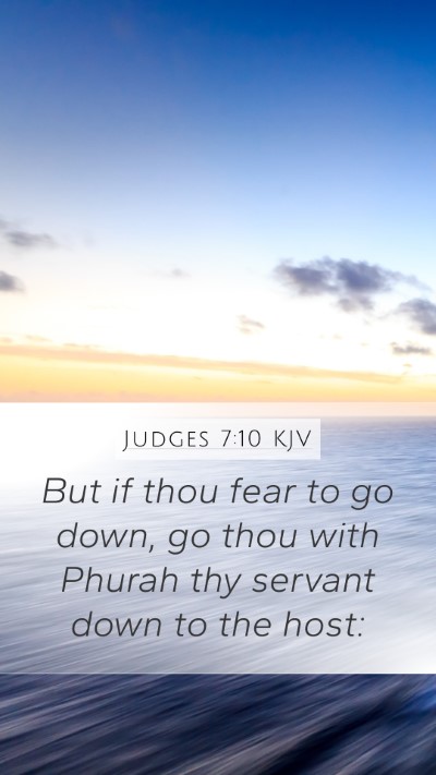 Judges 7:10 KJV Bible Verse Image