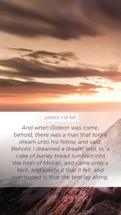 Judges 7:13 KJV Bible Verse Image