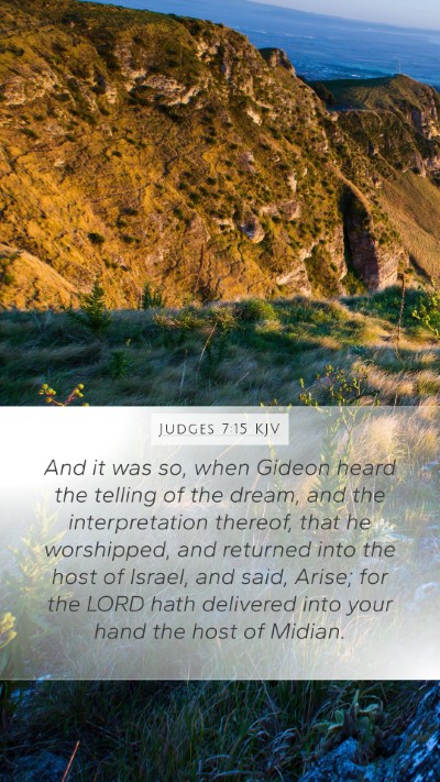 Judges 7:15 KJV Bible Verse Image