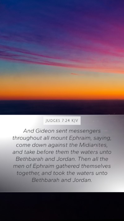 Judges 7:24 KJV Bible Verse Image