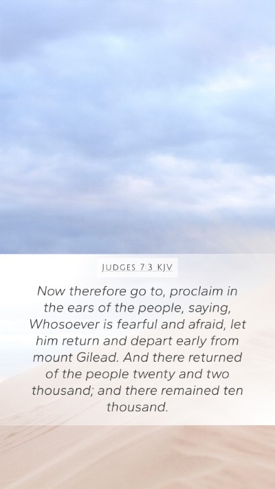Judges 7:3 KJV Bible Verse Image
