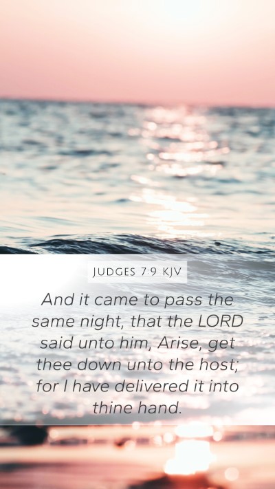 Judges 7:9 KJV Bible Verse Image