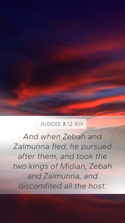 Judges 8:12 KJV Bible Verse Image