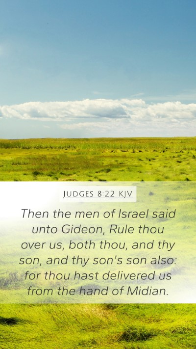 Judges 8:22 KJV Bible Verse Image