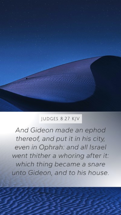 Judges 8:27 KJV Bible Verse Image