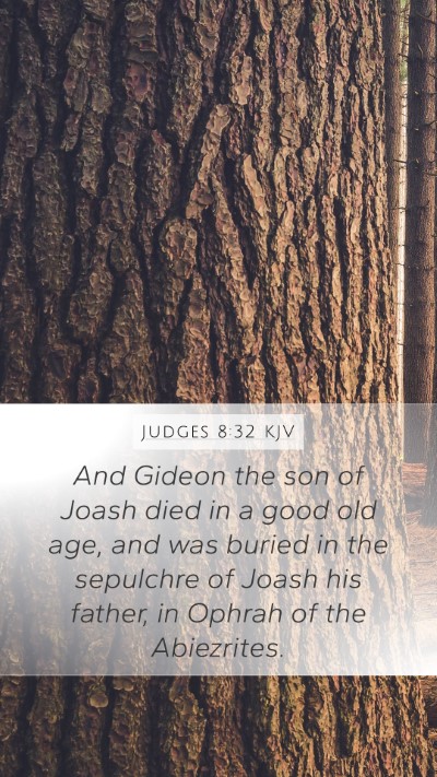 Judges 8:32 KJV Bible Verse Image