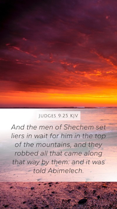 Judges 9:25 KJV Bible Verse Image