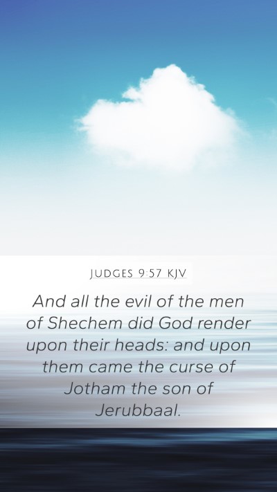 Judges 9:57 KJV Bible Verse Image