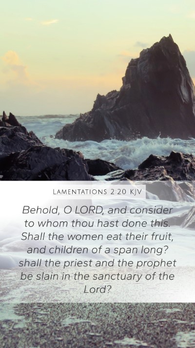 Lamentations 2:20 KJV Bible Verse Image